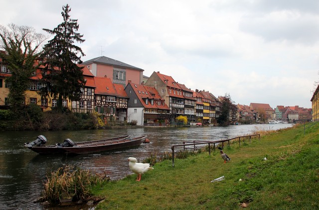 Blick auf die Inselstadt in Bamberg