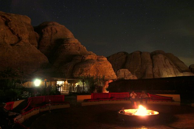 Das Seven Wonders Bedouin Camp bei Petra in Jordanien. 