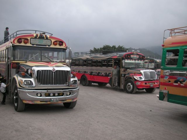 Chicken Bus in Guatemala